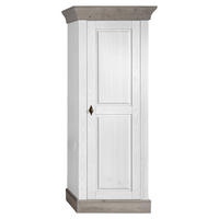 SCHRANK - Weiß/Grau, ROMANTIK / LANDHAUS, Holz/Metall (65/163/45cm) - Boxxx