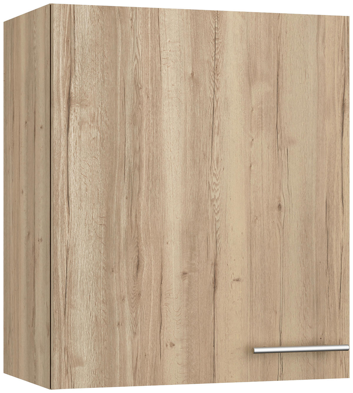ECKKÜCHE 270/200 cm  in Eichefarben  - Edelstahlfarben/Eichefarben, Basics, Holzwerkstoff/Metall (270/200cm) - Optifit