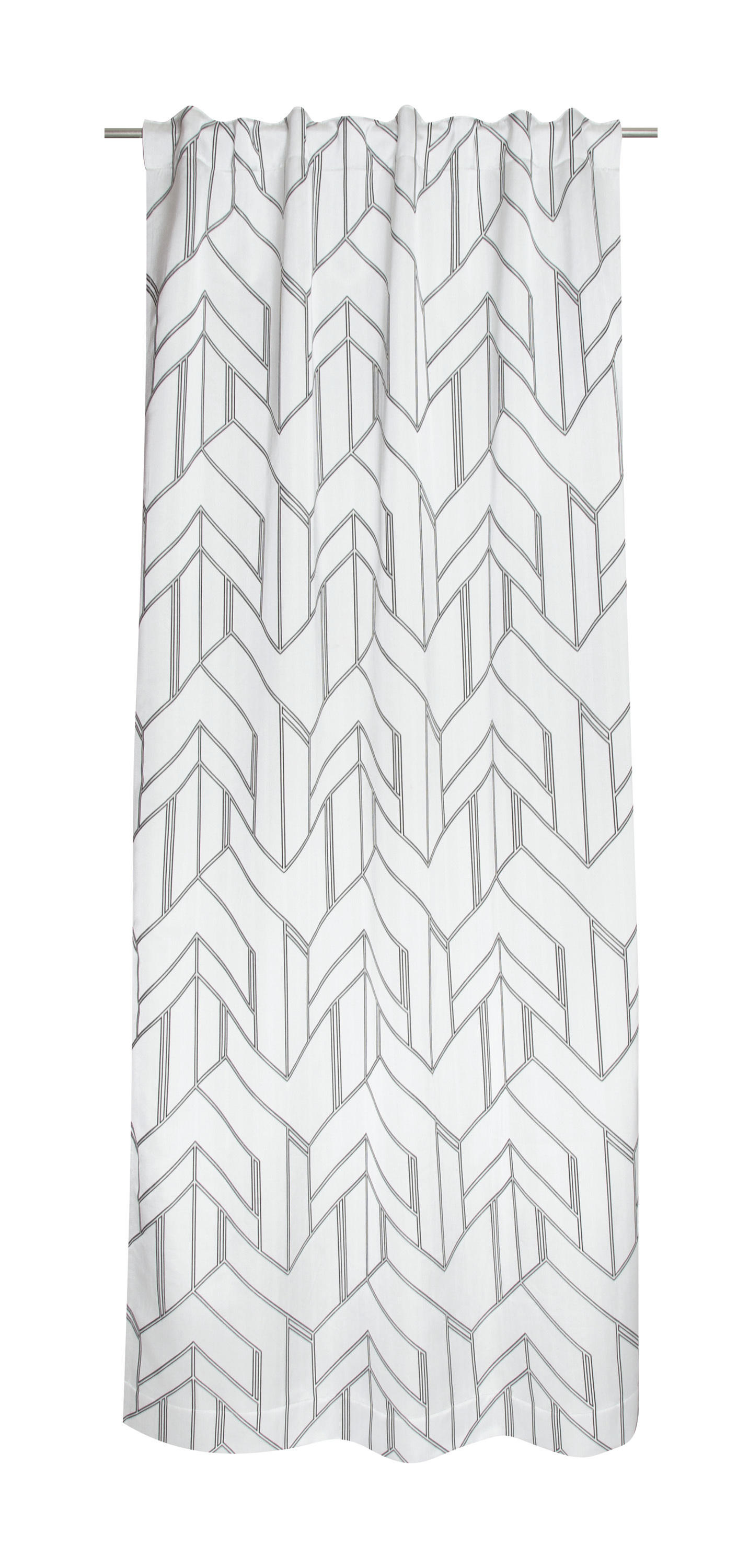 FERTIGVORHANG Elian blickdicht 130/250 cm   - Creme/Grau, Basics, Textil (130/250cm) - Schöner Wohnen