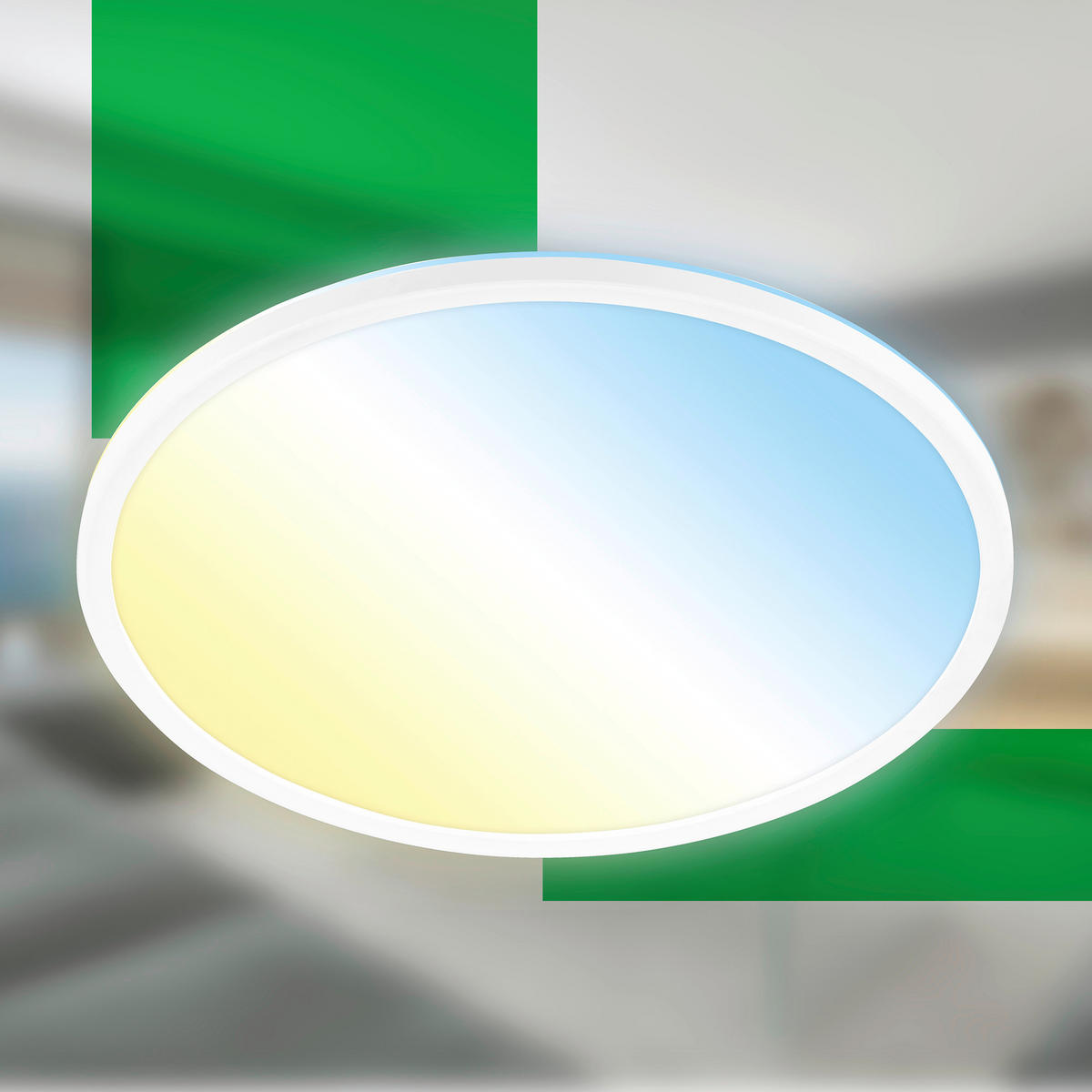 LED-PANEEL Tava A 42/3 cm   - Weiß, Basics, Kunststoff (42/3cm)