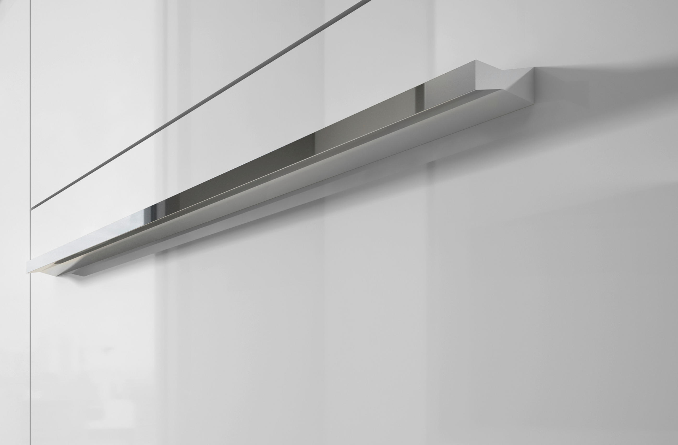 ORMAR SA KLASIČNIM VRATIMA bela visoki sjaj, bela  227/224/56 cm  - bela visoki sjaj/bela, Dizajnerski, metal/pločasti materijal (227/224/56cm)