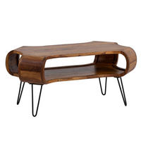 KONFERENČNÝ STOLÍK, farba indického palisandra, drevo, 100/60/47 cm - čierna/farba indického palisandra, Design, kov/drevo (100/60/47cm) - Livetastic