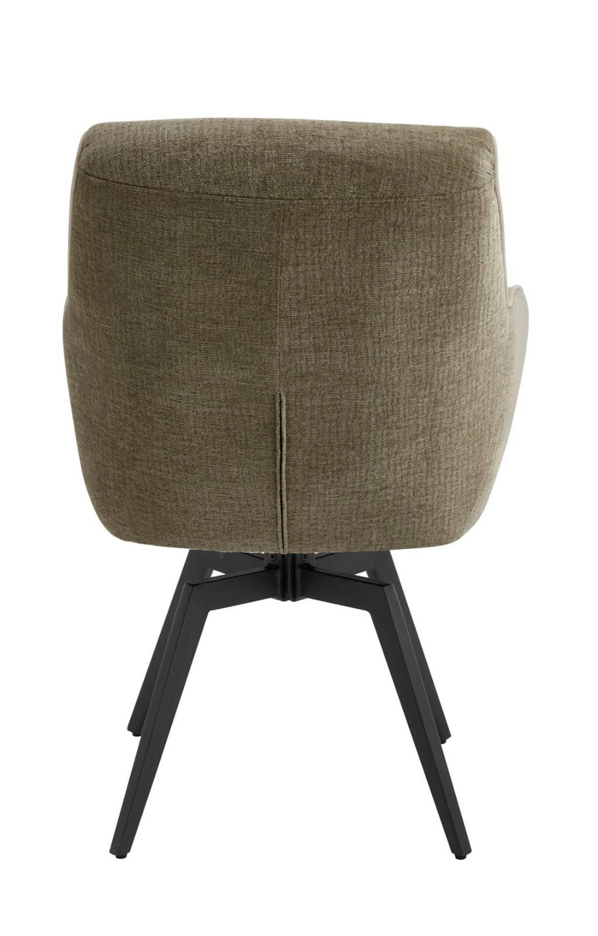 ARMLEHNSTUHL  in Eisen Chenille, Jacquard  - Schwarz/Braun, MODERN, Textil/Metall (62/92/68cm) - Livetastic