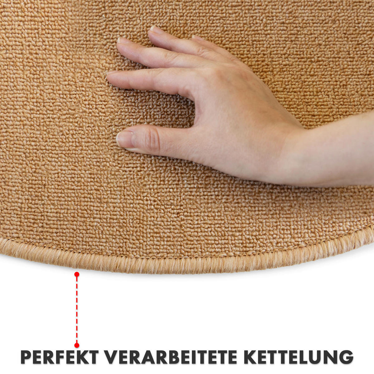 STUFENMATTE in Aprikose  - Aprikose, Basics, Textil (65/23.5cm) - Esposa