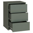 NACHTSCHRANK 50/69/42 cm  - Salbeigrün/Silberfarben, Trend, Holzwerkstoff/Kunststoff (50/69/42cm) - Carryhome