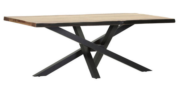 TISCHPLATTE      - Akaziefarben, Design, Holz (200/100/5cm) - Landscape
