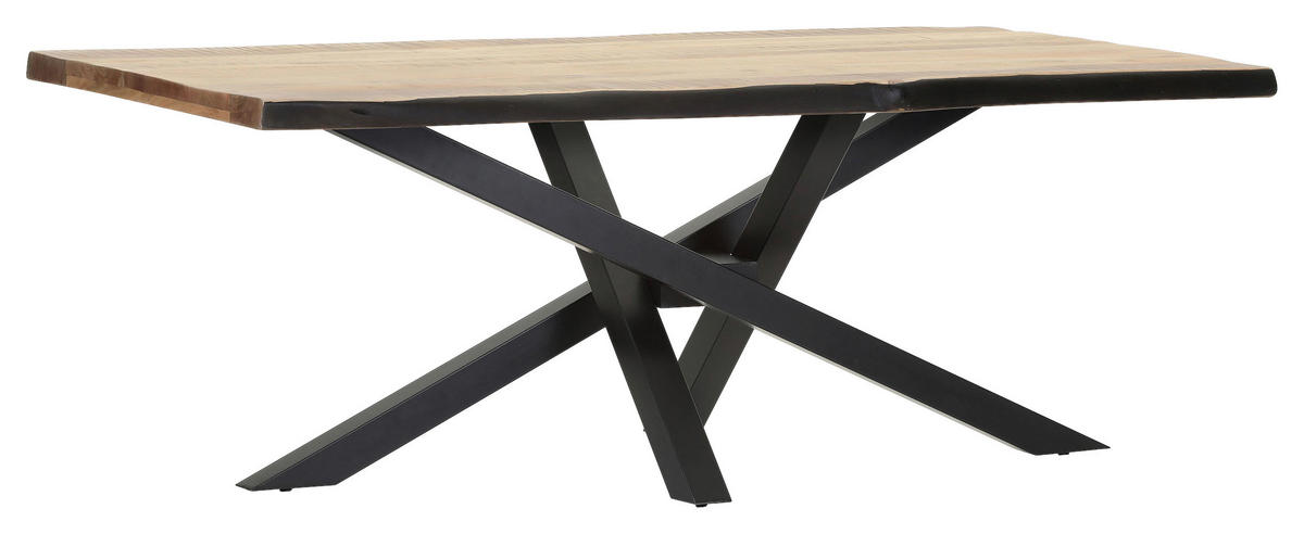 TISCHPLATTE      - Akaziefarben, Design, Holz (200/100/5cm) - Landscape