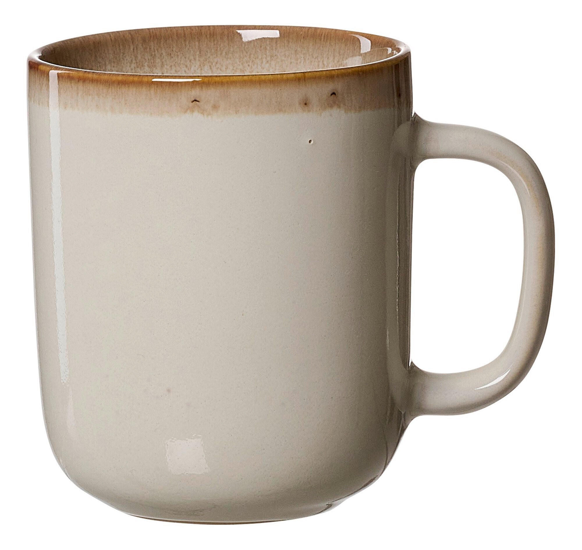 KAFFEEBECHER Malaga  380 ml   - Creme, KONVENTIONELL, Keramik (11/9/9cm) - Ritzenhoff Breker