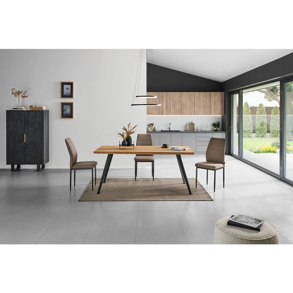 Thumbnail - Livetastic Esstisch, Wildeiche, Holz, Wildeiche, massiv, rechteckig, eckig, 90x77x160 cm, gastro- und objekttauglich, in...