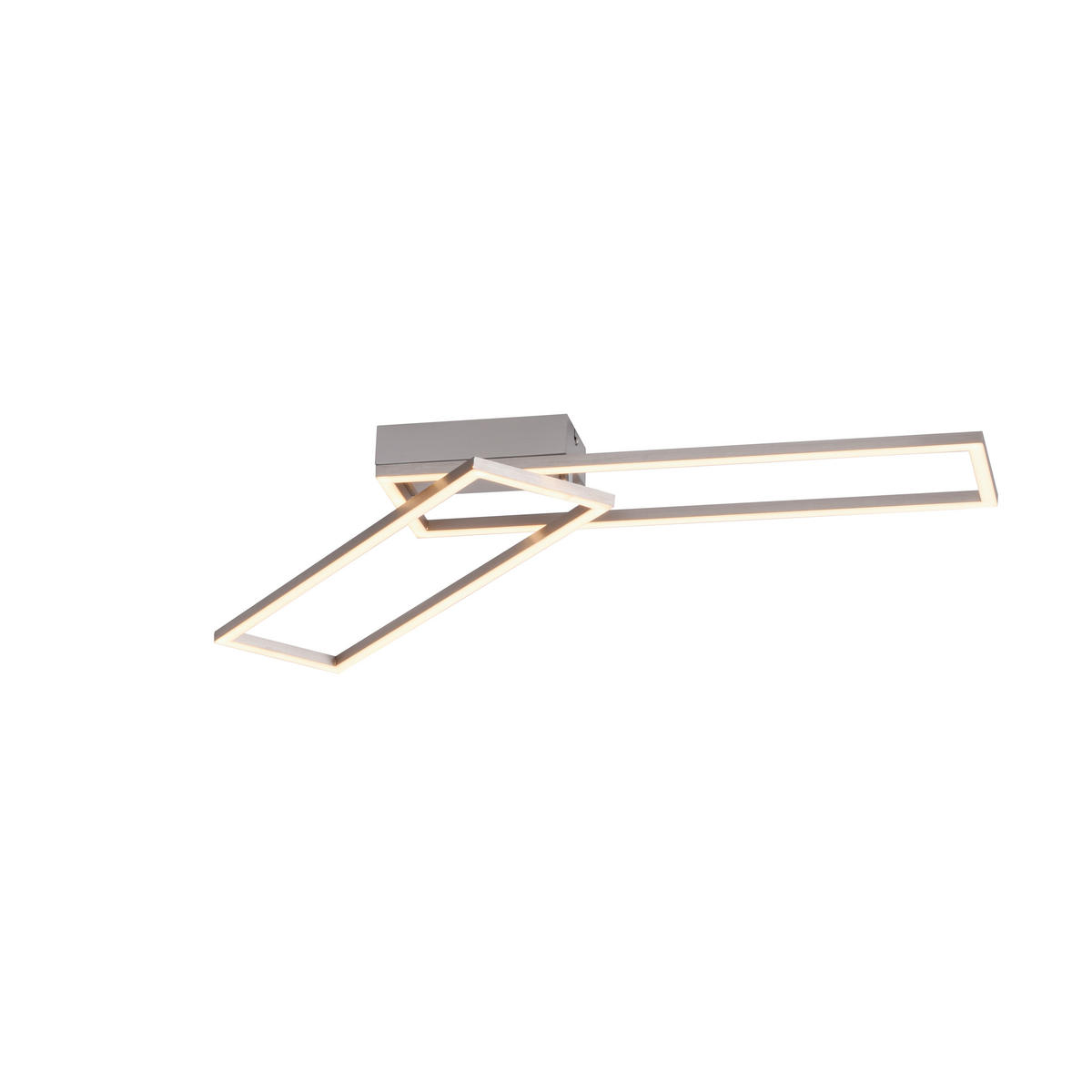 LED SVJETILJKA STROPNA  - boje oplemenjenog čelika, Design, metal/plastika (92,4/22/7cm)