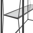 KONSOLENTISCH Grau, Schwarz  - Schwarz/Grau, Trend, Glas/Metall (100/30/80cm) - Xora