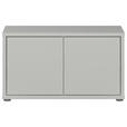 GARDEROBENBANK - Hellgrau/Grau, MODERN, Kunststoff (74,5/41,5/34,9cm) - Carryhome