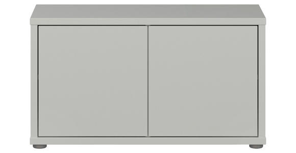 GARDEROBENBANK - Hellgrau/Grau, MODERN, Kunststoff (74,5/41,5/34,9cm) - Carryhome