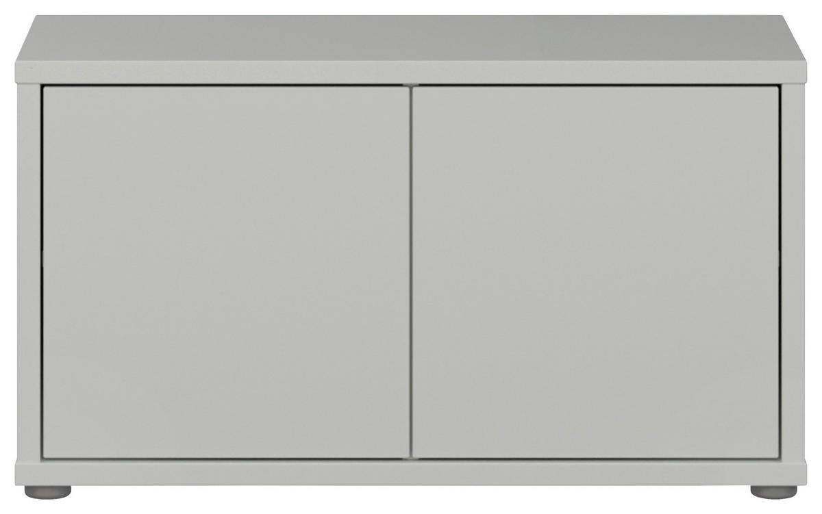 GARDEROBENBANK - Hellgrau/Grau, MODERN, Kunststoff (74,5/41,5/34,9cm) - Carryhome