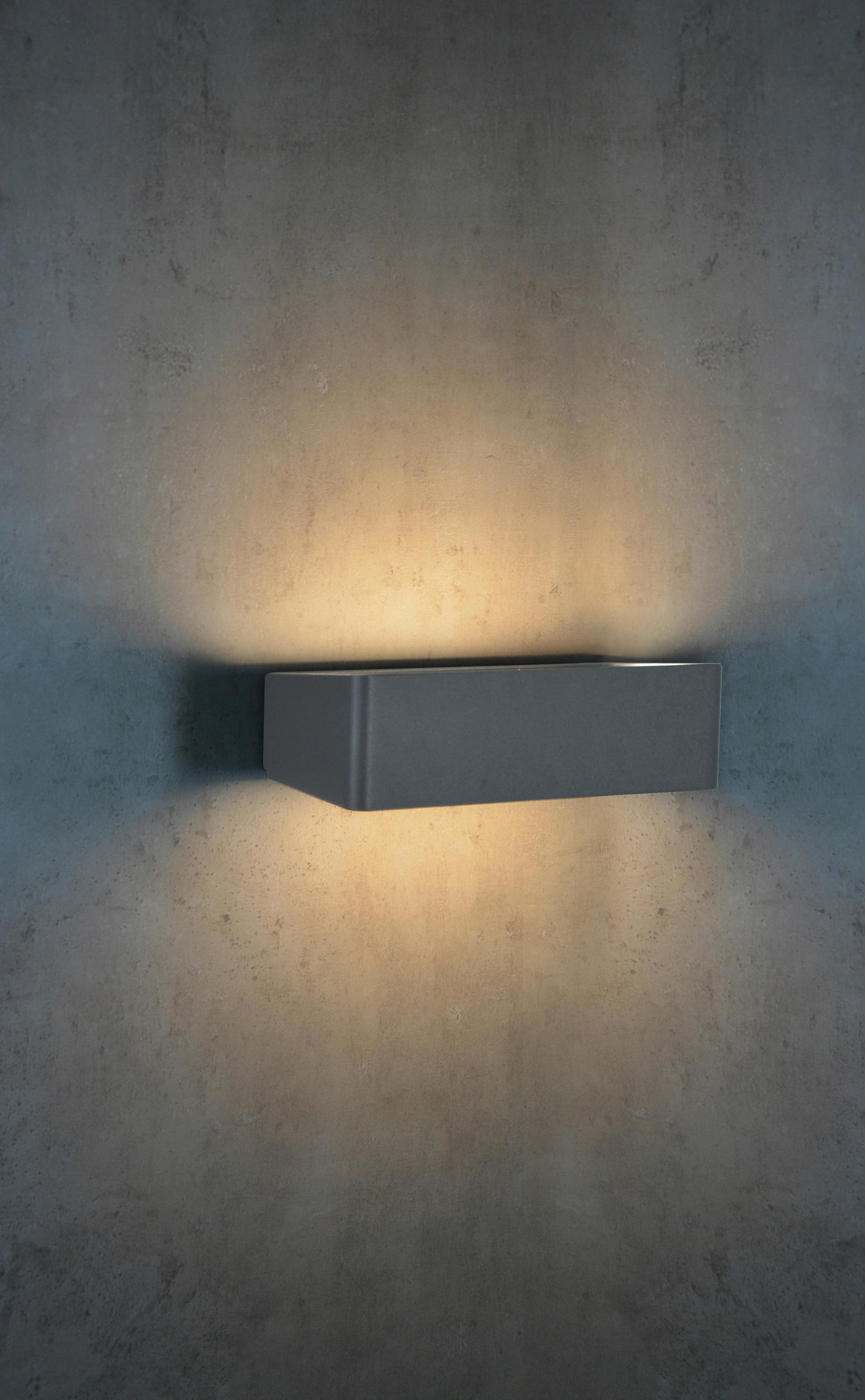 AUßENWANDLEUCHTE 7/24.8/11.7 cm   - Anthrazit, Design, Metall (7/24.8/11.7cm)