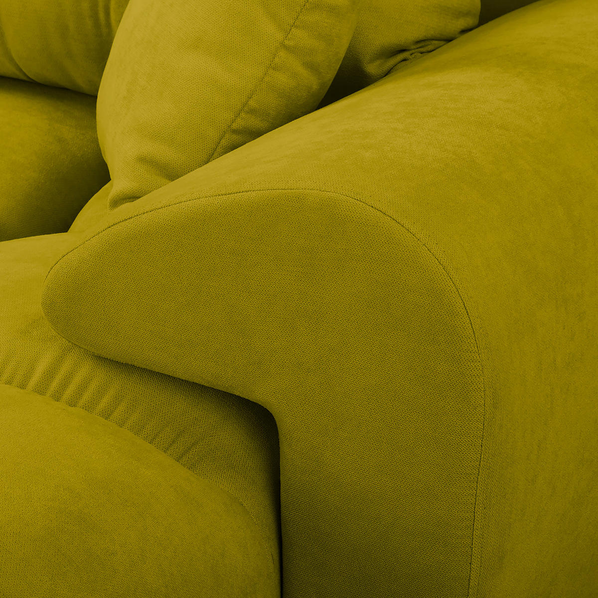 ECKSOFA in Mikrofaser Grün  - Silberfarben/Grün, Design, Textil/Metall (256/175cm) - Livetastic