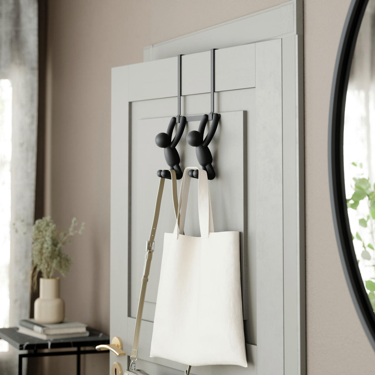 TÜRGARDEROBE  in Schwarz  - Schwarz, Basics, Kunststoff/Metall (11/30/22cm) - Umbra