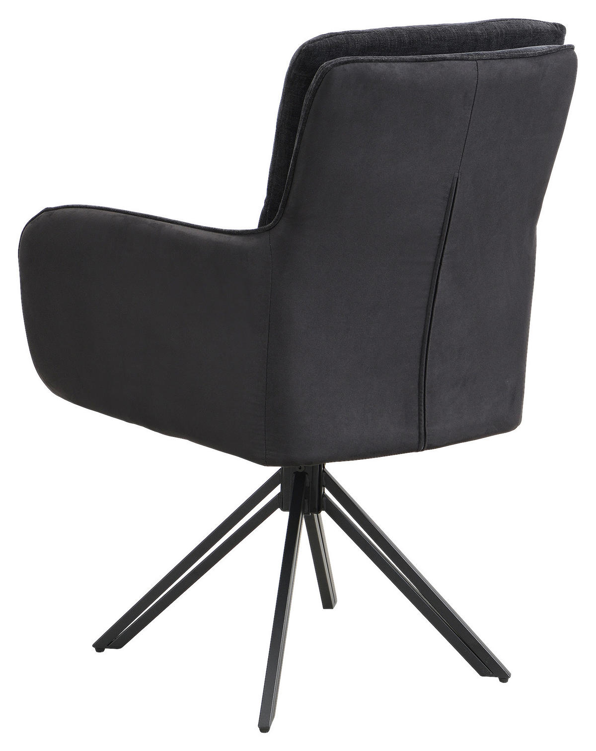 STUHL-SET - Schwarz, MODERN, Textil/Metall (62/94/70cm) - MID.YOU