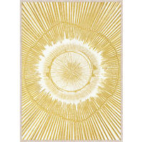 BILD Abstraktes  - Goldfarben/Naturfarben, Trend, Holzwerkstoff/Kunststoff (50/70cm) - Monee