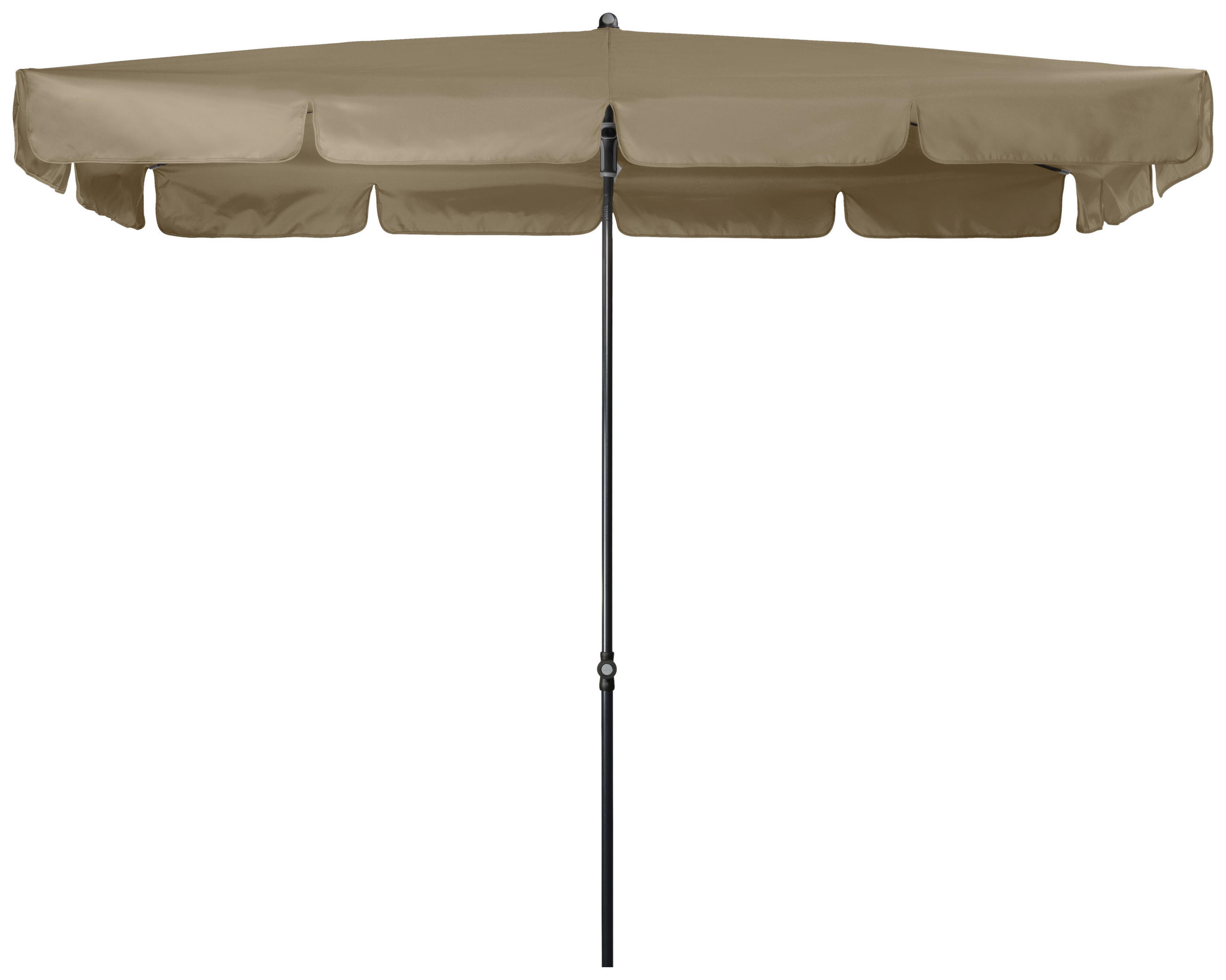 SONNENSCHIRM 260x150 cm Greige  - Greige/Anthrazit, Basics, Textil/Metall (260/150cm) - Doppler