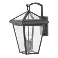 VONKAJŠIE NÁSTENNÉ SVIETIDLO, 25,4/28,6/45,9 cm - čierna, Konventionell, kov/sklo (25,4/28,6/45,9cm) - Elstead Lighting