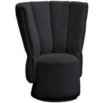 COCKTAILSESSEL - Anthrazit/Schwarz, Design, Holz/Textil (92/113/70cm) - Belluti