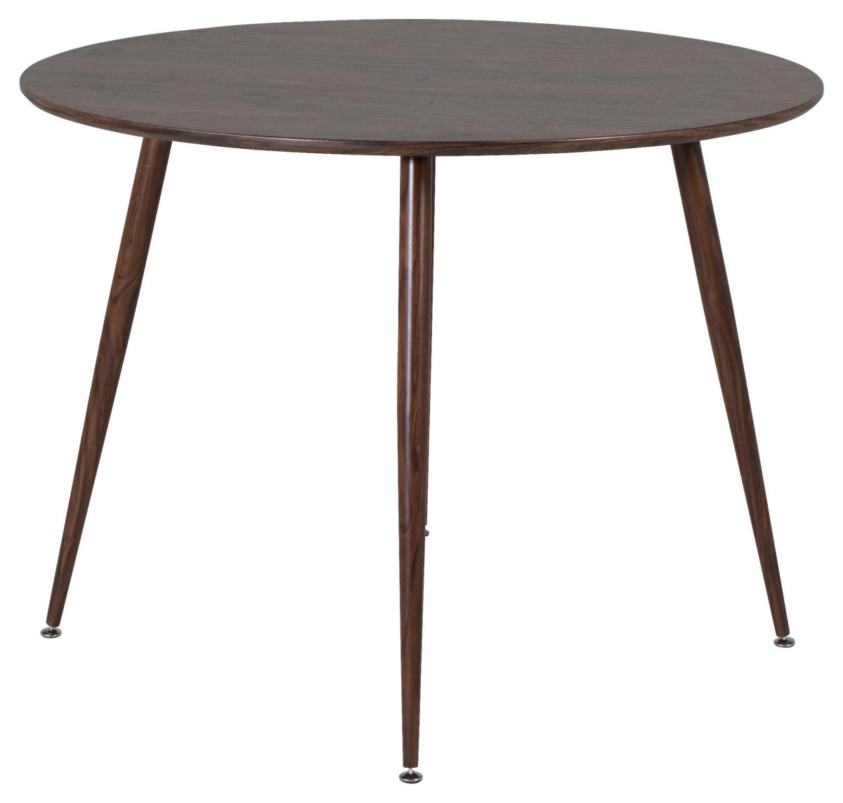 ESSTISCH in Metall, Holzwerkstoff 100/100/75 cm  - Braun, Design, Holzwerkstoff/Metall (100/100/75cm) - Livetastic