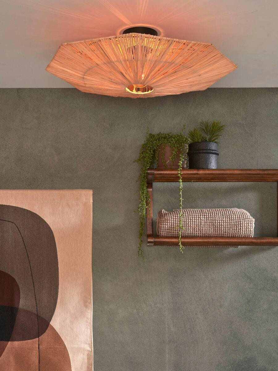 DECKENLEUCHTE   65 cm   - Multicolor, Modern, Naturmaterialien (65cm) - Good & Mojo