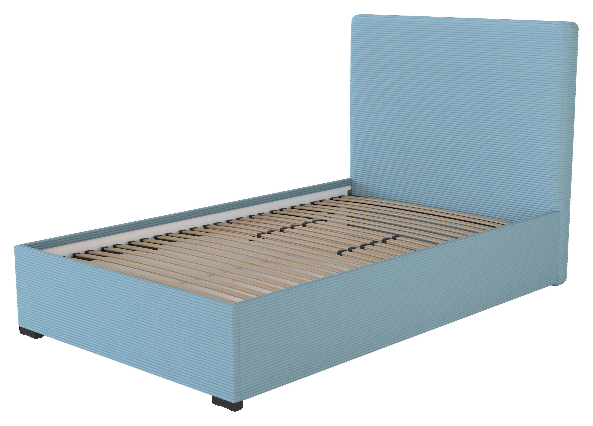 KÁRPITOZOTT ÁGY 120/200 cm  kék  - kék, Modern, faalapú anyag/textil (120/200cm) - Hespo