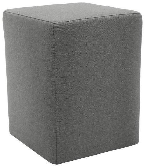 HOCKER Webstoff Grau  - Silberfarben/Schwarz, Design, Kunststoff/Textil (38/47/38cm) - LOOKS by W.Joop