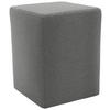 HOCKER Webstoff Grau  - Silberfarben/Schwarz, Design, Kunststoff/Textil (38/47/38cm) - LOOKS by W.Joop