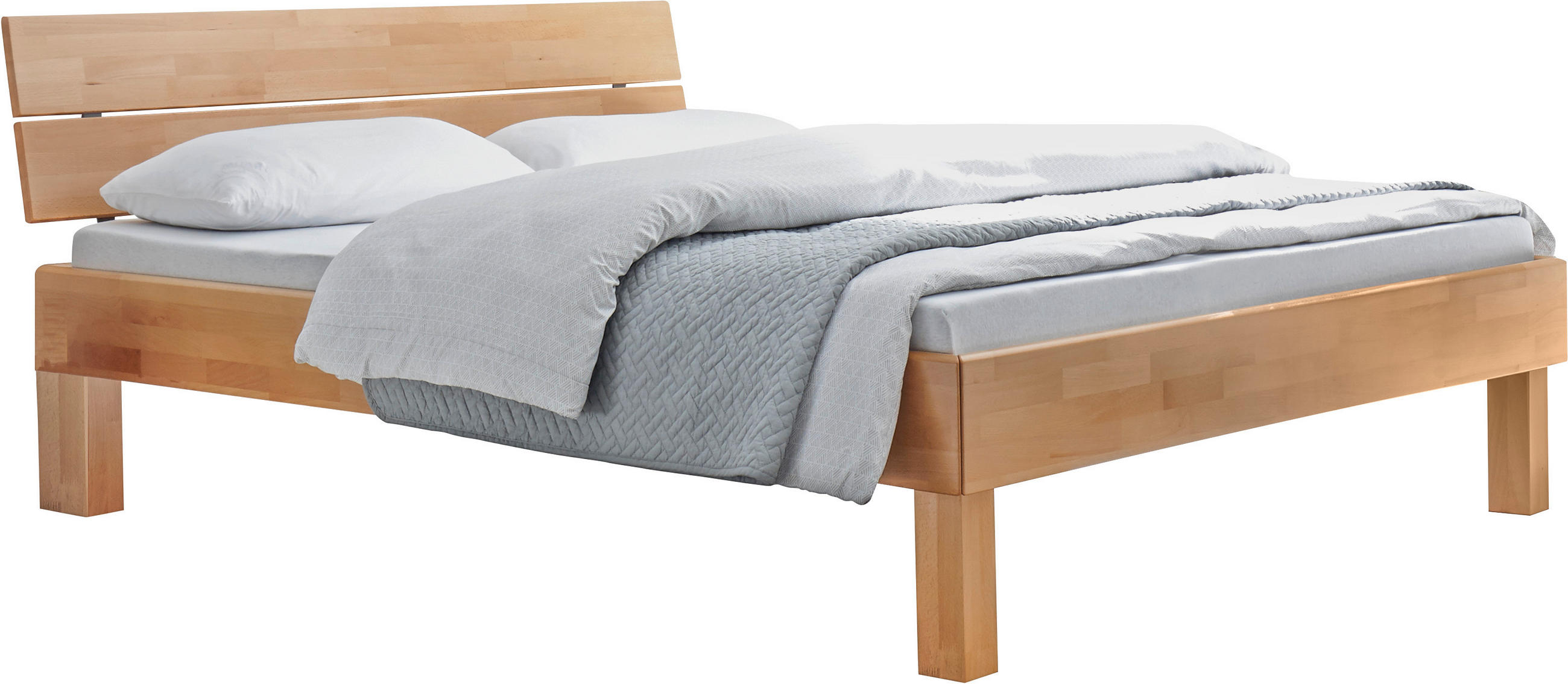 BETT 140/200 cm  in Buchefarben  - Buchefarben, Basics, Holz (140/200cm) - Hasena