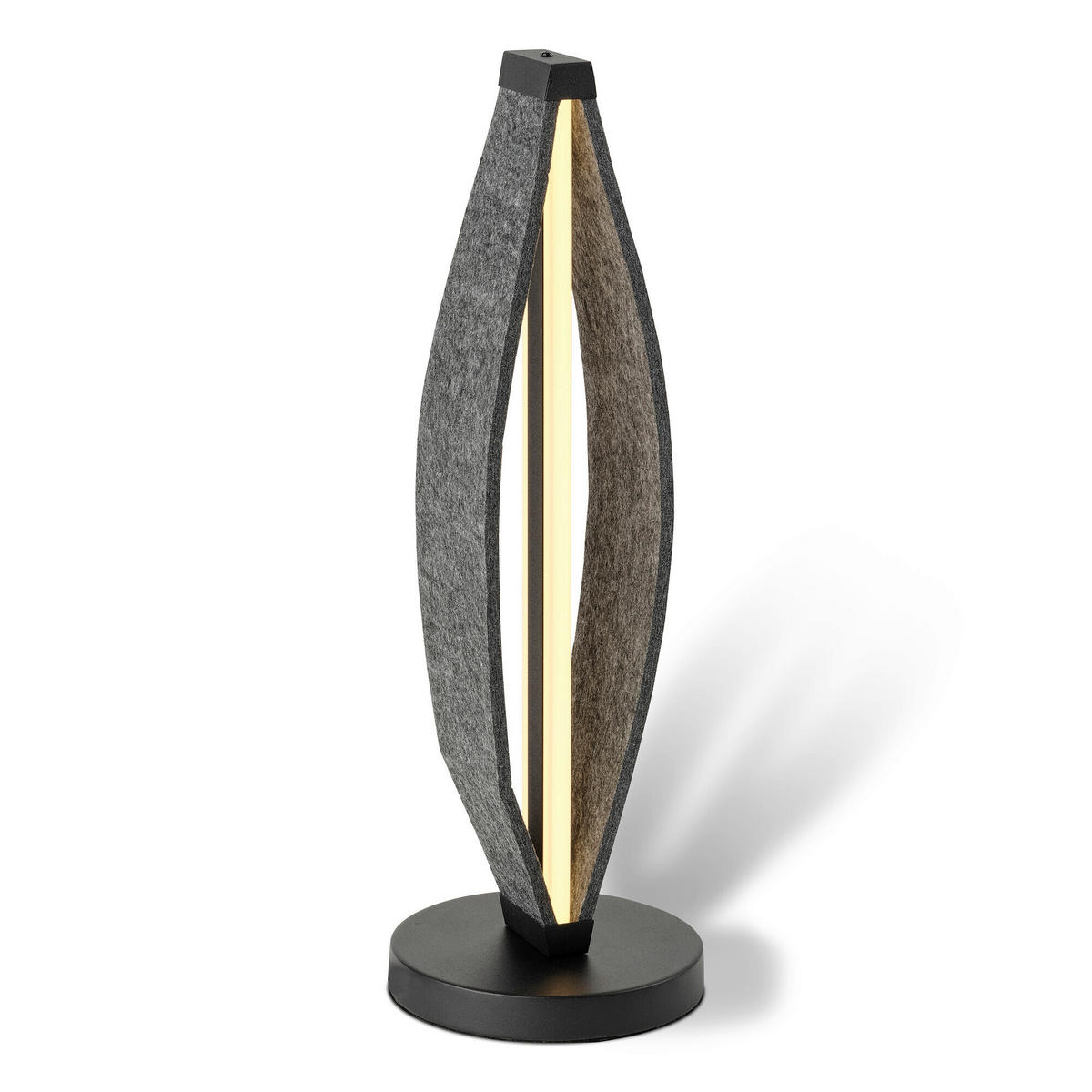 LED-TISCHLEUCHTE 18/52,5 cm   - Dunkelgrau, Design, Kunststoff/Textil (18/52,5cm) - Osram