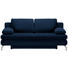 SCHLAFSOFA in Textil Dunkelblau - Chromfarben/Dunkelblau, Design, Textil/Metall (200/91/92cm) - Novel SCHLAFSOFA in Textil Dunkelblau - Chromfarben/Dunkelblau, Design, Textil/Metall (200/91/92cm) - Novel