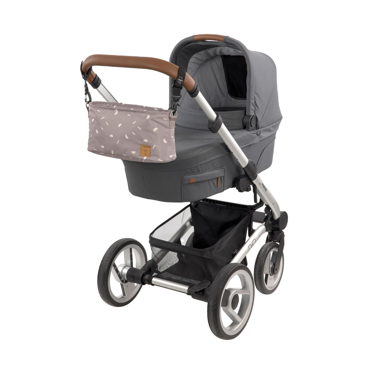 BUGGY-ORGANIZER - Taupe, Basics, Textil (36/13/17cm) - Lässig