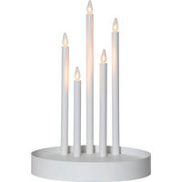 LED-KERZE  - Weiß, Basics, Kunststoff/Metall (32/46cm) - Eglo