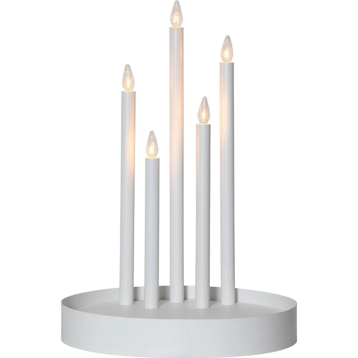 LED-KERZE  - Weiß, Basics, Kunststoff/Metall (32/46cm) - Eglo