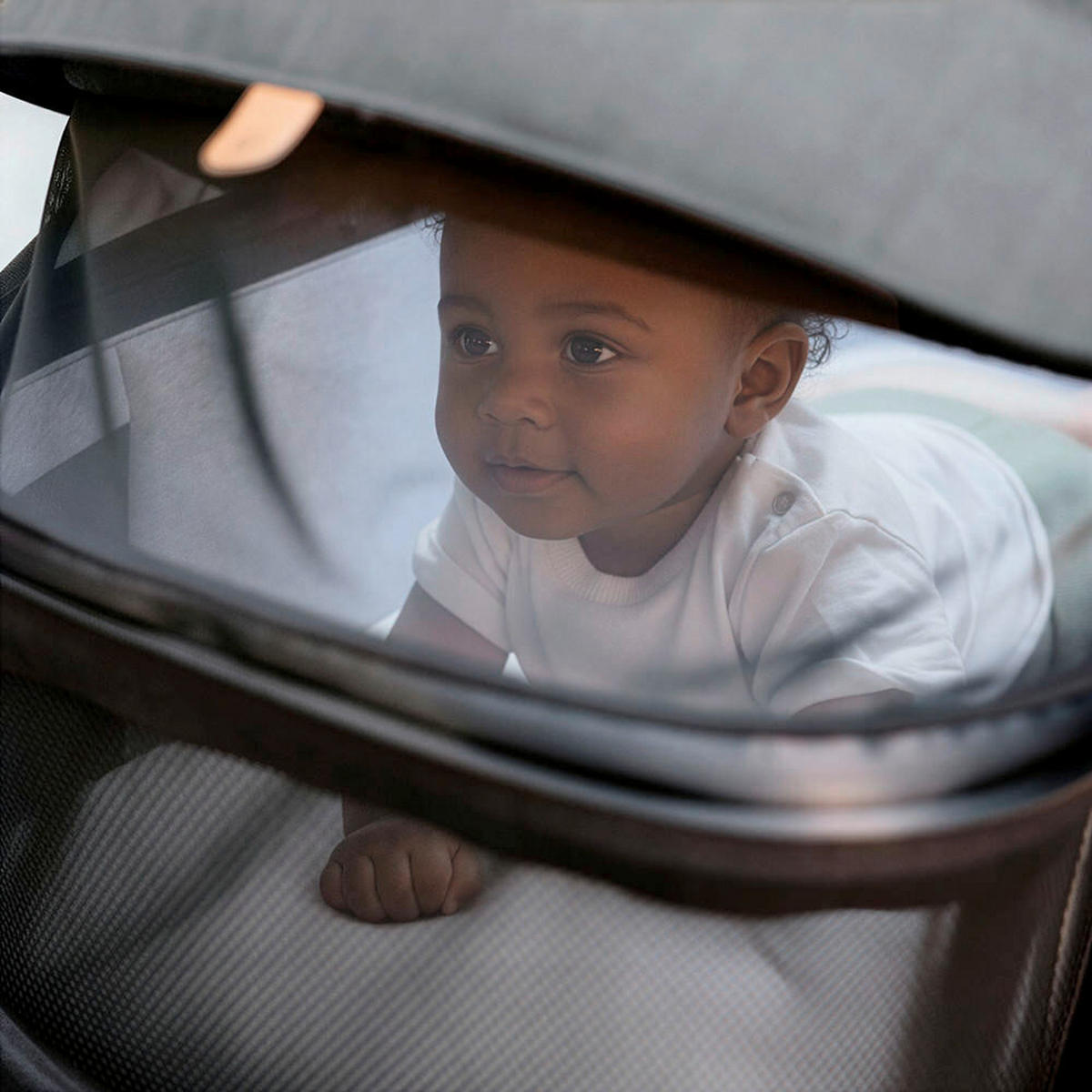 KINDERWAGENSET  Fusion Panorama Lyx Set inkl. Wickeltasche  Schwarz  - Schwarz, Basics, Metall (57/129/100cm) - Gesslein