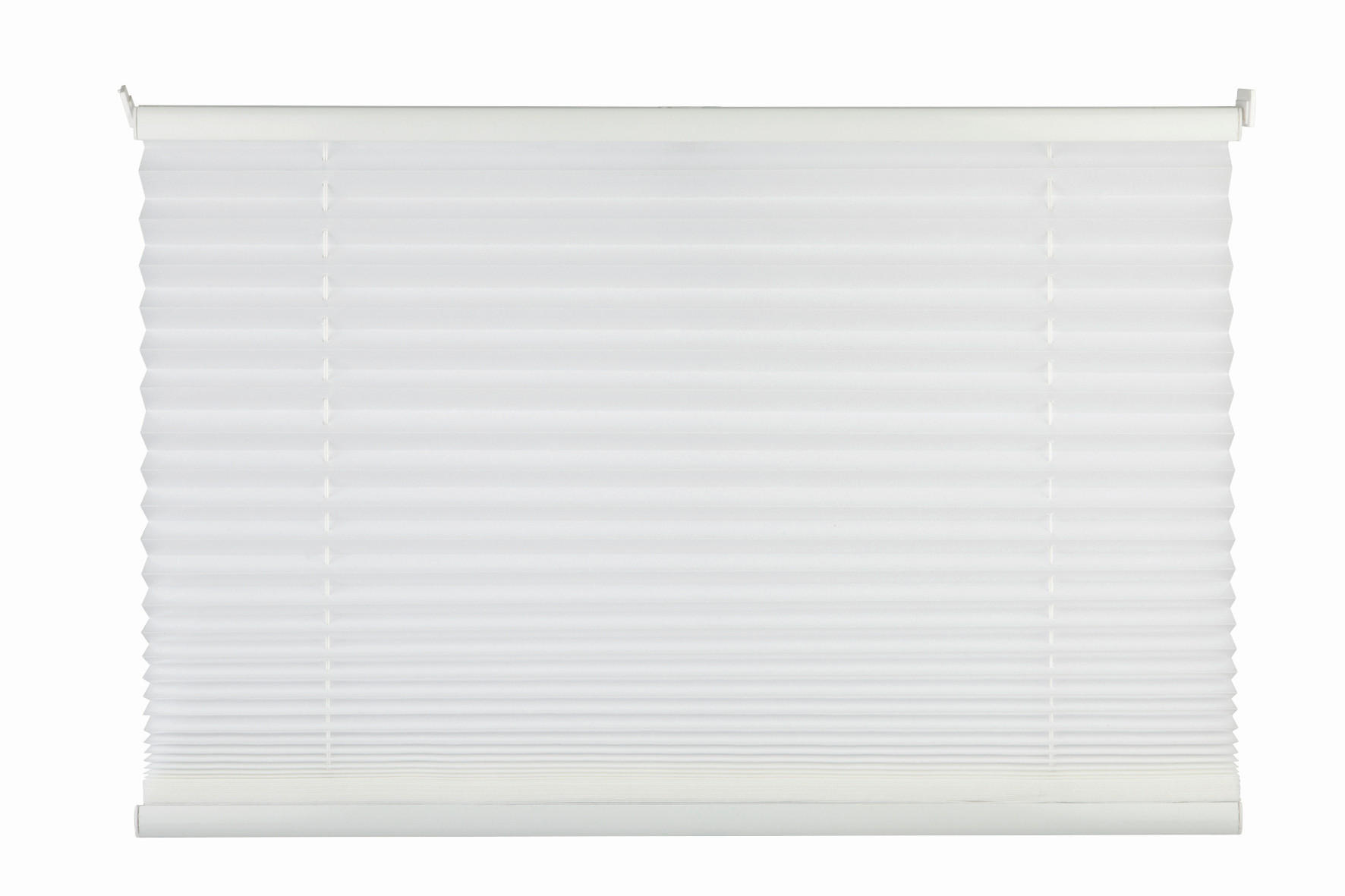 PLISSEE  Verdunkelung  80/130 cm    - Weiß, Basics, Textil (80/130cm)