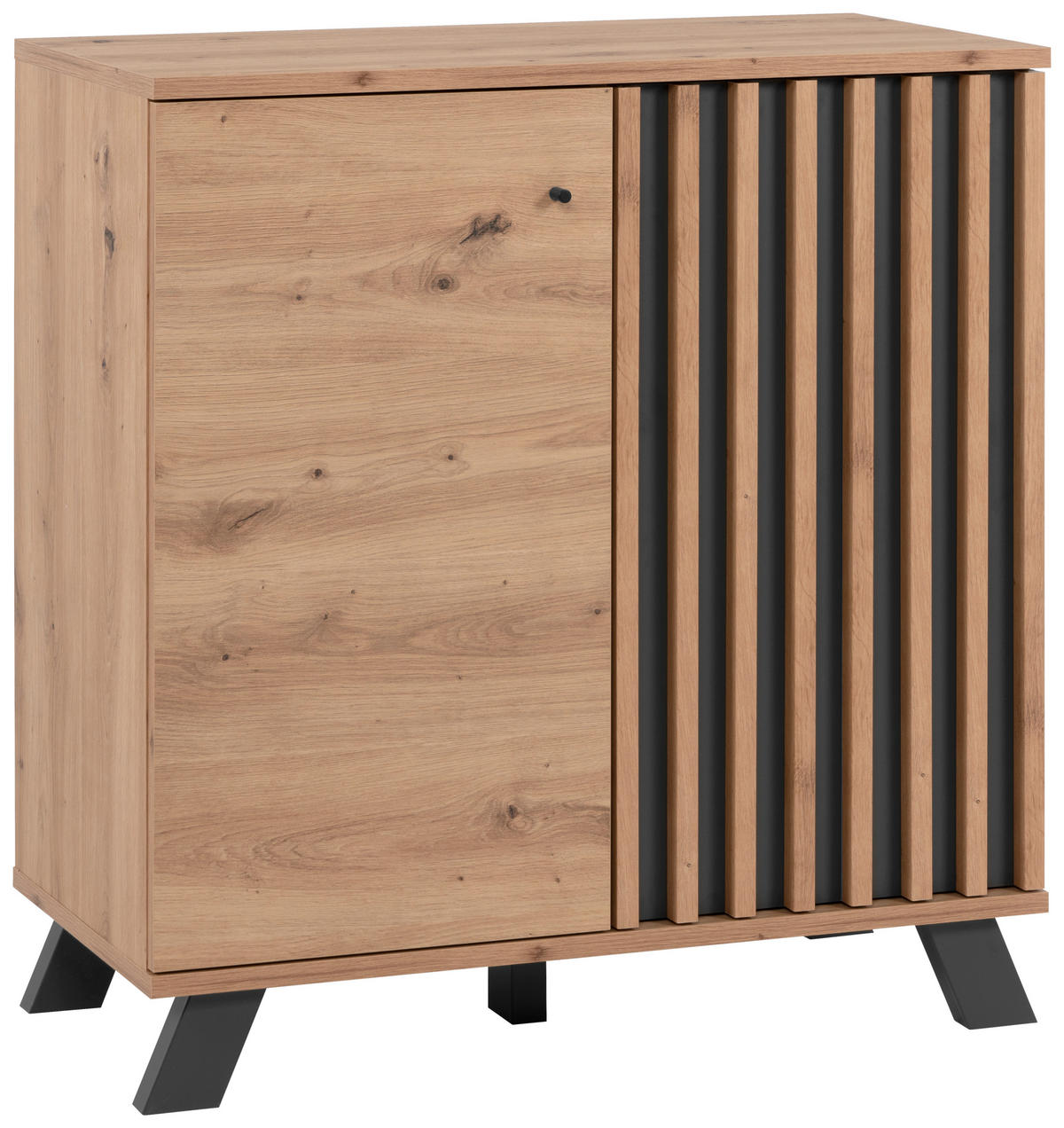 KOMMODE  in 80/85/40 cm  - Anthrazit/Schwarz, LIFESTYLE, Holzwerkstoff/Metall (80/85/40cm) - MID.YOU