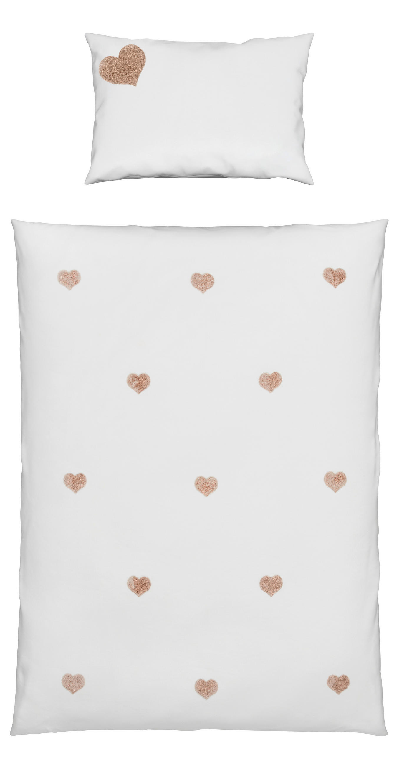 POVLEČENÍ PRO MIMINKO 100/135 cm  - bílá/pink, Basics, textil (100/135cm) - Patinio