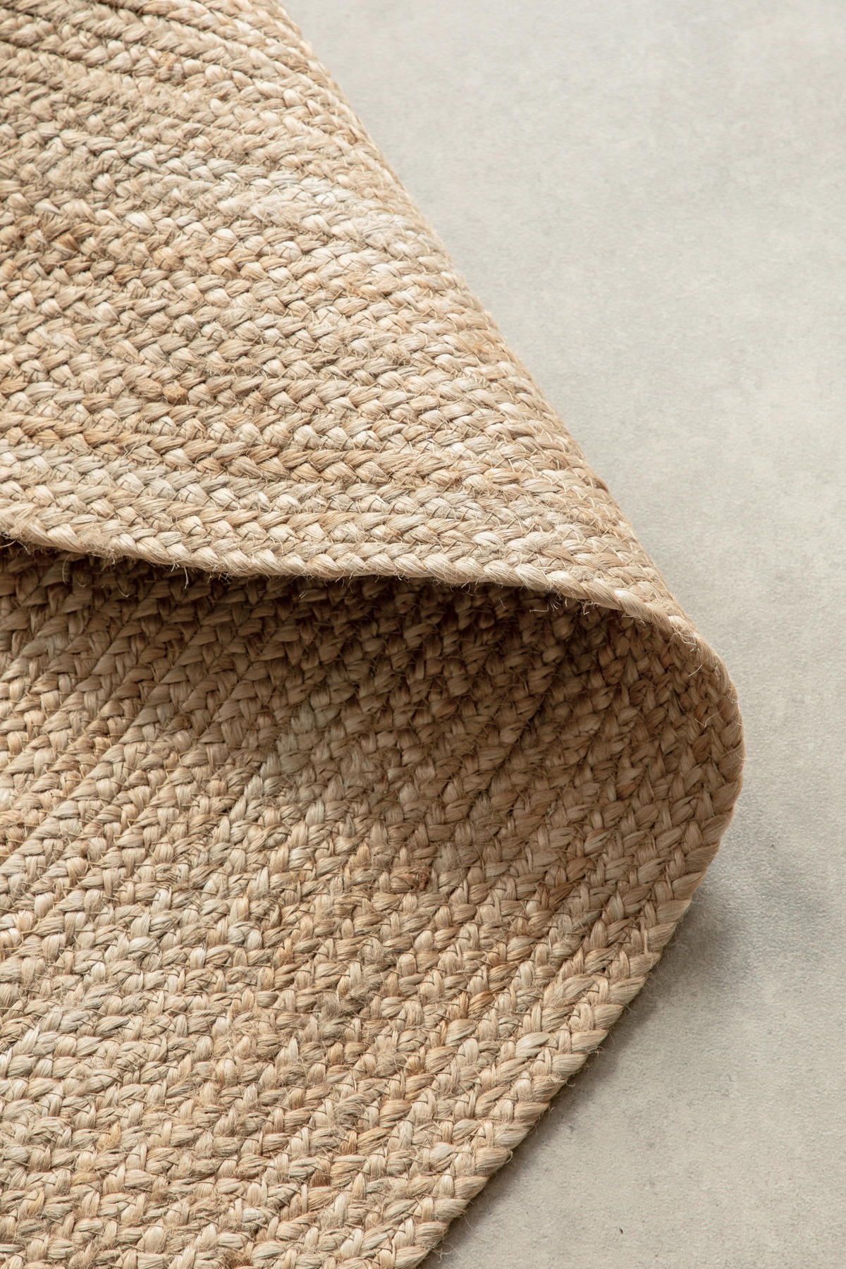 JUTETEPPICH 200 cm Jute Braided Honig, Hellbraun rund  - Hellbraun/Honig, Design, Textil (200cm) - Hanse Home