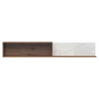 FALIPOLC 156/25/22 cm  - tölgyfa/fehér, Design, faalapú anyag (156/25/22cm) - Venda