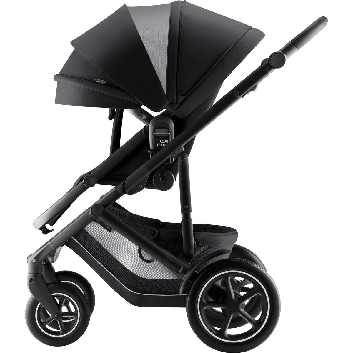 KINDERWAGEN  Smile 5Z  Carbon Black  - Schwarz/Grau, Basics, Textil/Metall (57/112/97.7cm) - Britax Römer