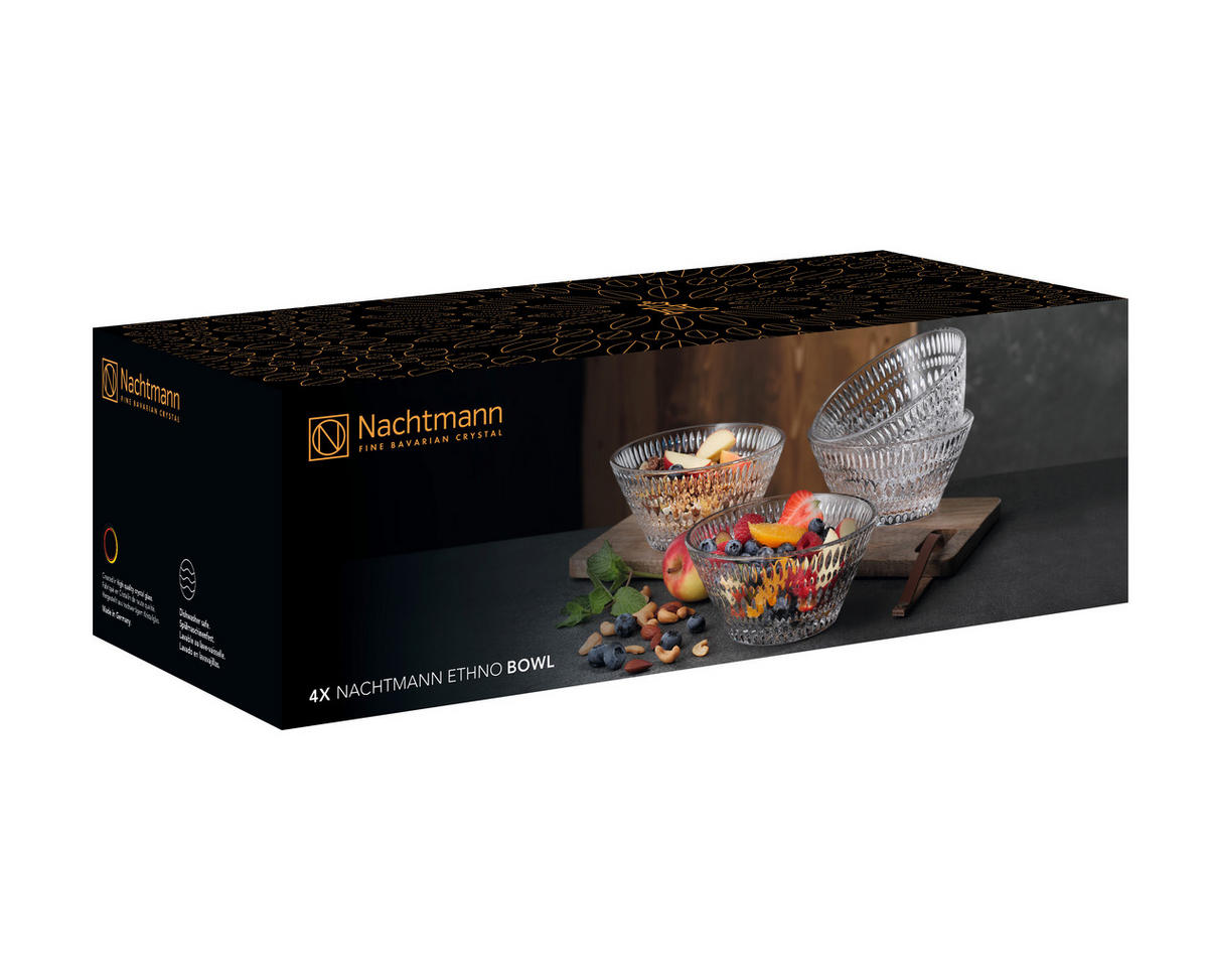 SERVIERSCHALENSET ETHNO   - Basics, Glas (16,5/7,7/16,5cm) - Nachtmann
