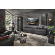 WOHNWAND  in Anthrazit  308/204/49 cm  - Anthrazit/Schwarz, Design, Glas/Holz (308/204/49cm) - Johann Jakob