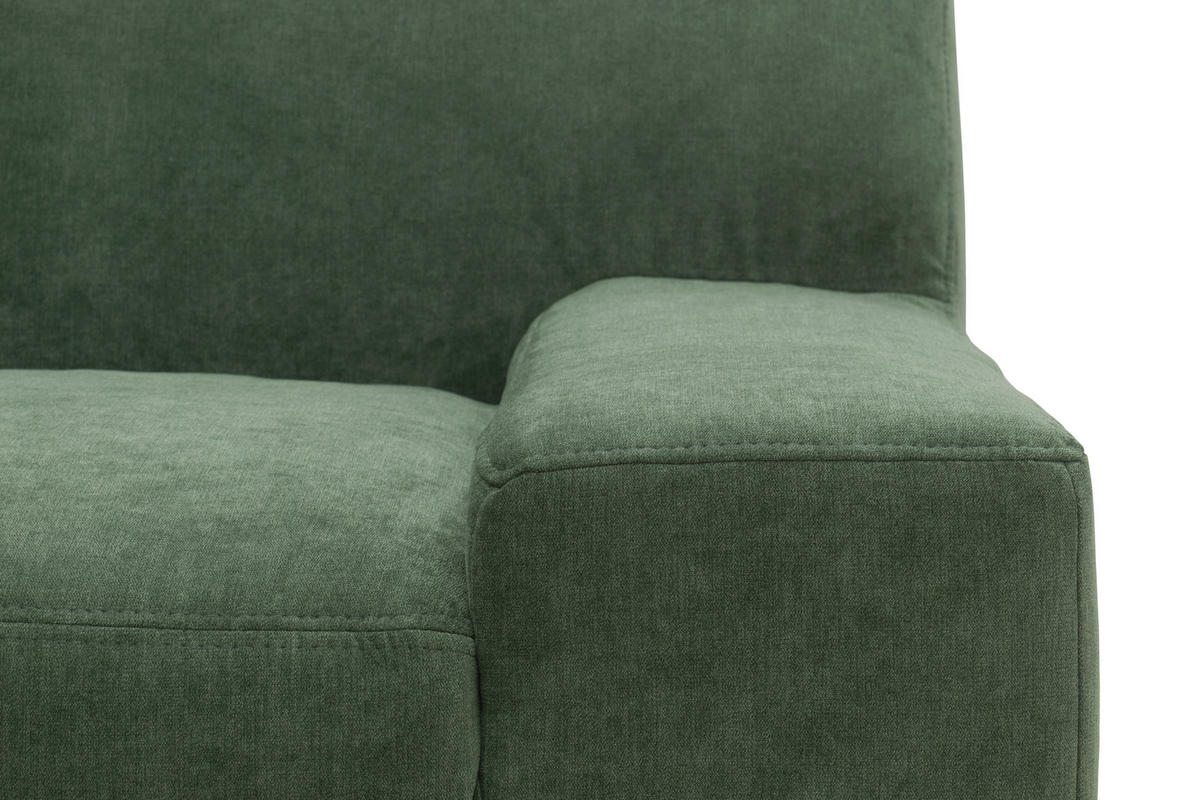 2-SITZER-SOFA Mikrofaser Grün  - Wengefarben/Grün, Design, Holz/Textil (194/74/85cm) - MID.YOU