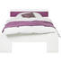 BETT 120/200 cm - Lila/Weiß, Design, Glas/Holzwerkstoff (120/200cm) - Xora