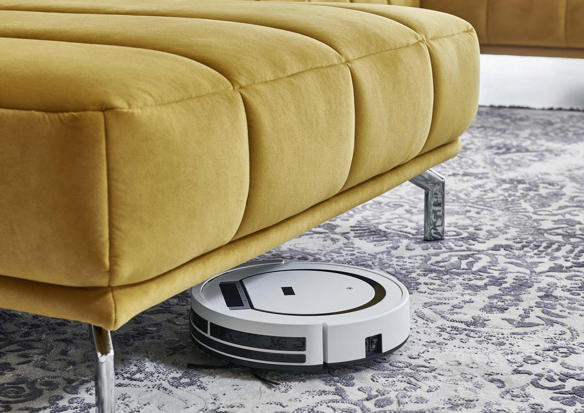 SJEDEĆA GARNITURA tekstil  curry žuta   - curry žuta/crna, Moderno, tekstil (383/98/212cm) - Beldomo Style