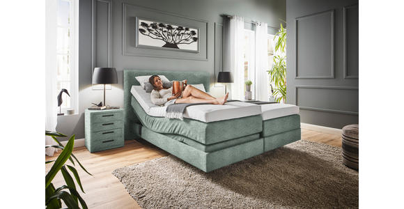 BOXSPRINGBETT 160/200 cm in Olivgrün - Olivgrün, KONVENTIONELL, Holz/Textil (160/200cm) - Dieter Knoll